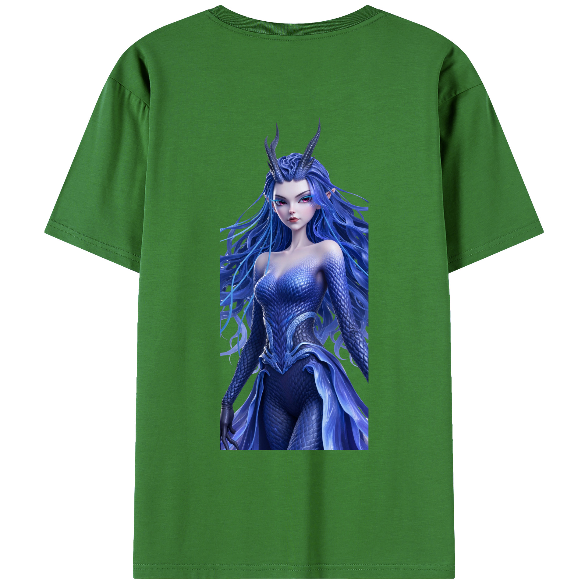 （画像用） Ne Zha 2 ナタ 魔童の大暴れ レディース半袖Tシャツ(バックプリント)